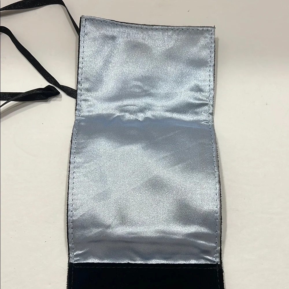 Thierry Mugler Black and Silver jewelry pouch